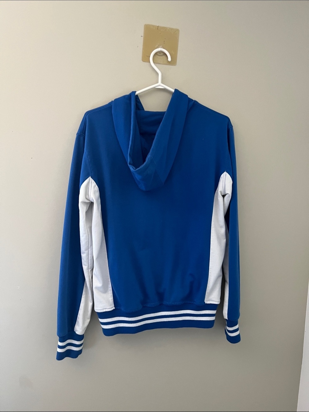 KLA Style of Italy Italia Full Zip Hoodie Jacket Blue White Medium - Picture 2 of 4